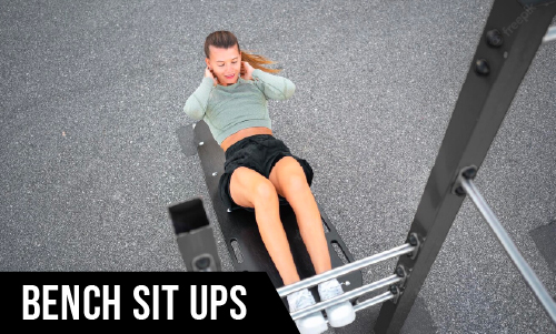 bench sit ups for easy ab workouts